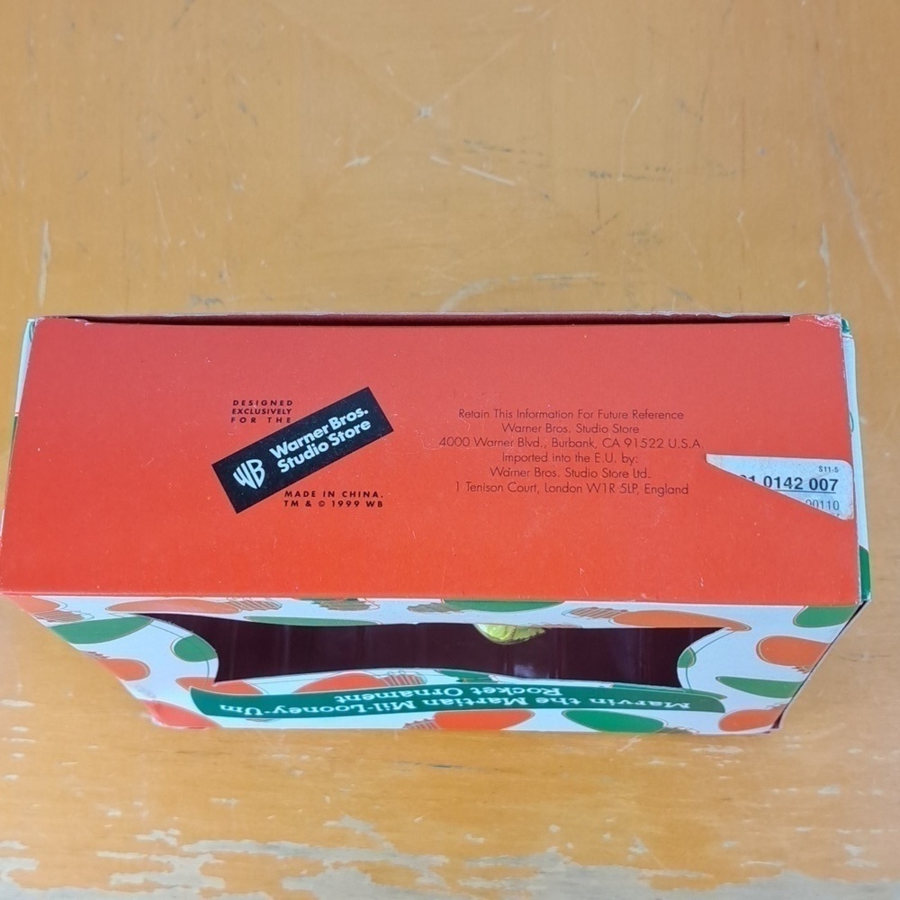 99-00 Marvin the Martian Mil-Looney -Um Rocket Christmas ornament New in Box - Picture 3 of 6